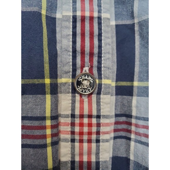 Chaps Women's 100% Cotton Plaid 3/4 Sleeve Roll-Tab Button-Up Shirt Size 1X - Picture 4 of 5